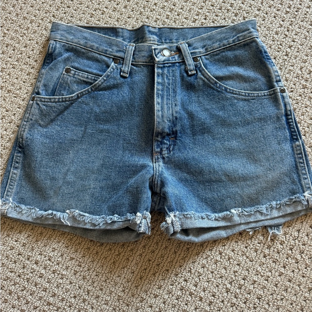 Wrangler Mid Rise Blue Jean Shorts